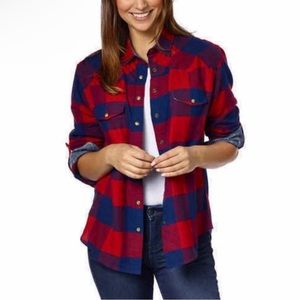 Jach’s Girlfriend Bea Buffalo Check Button Down Flannel Top XXL